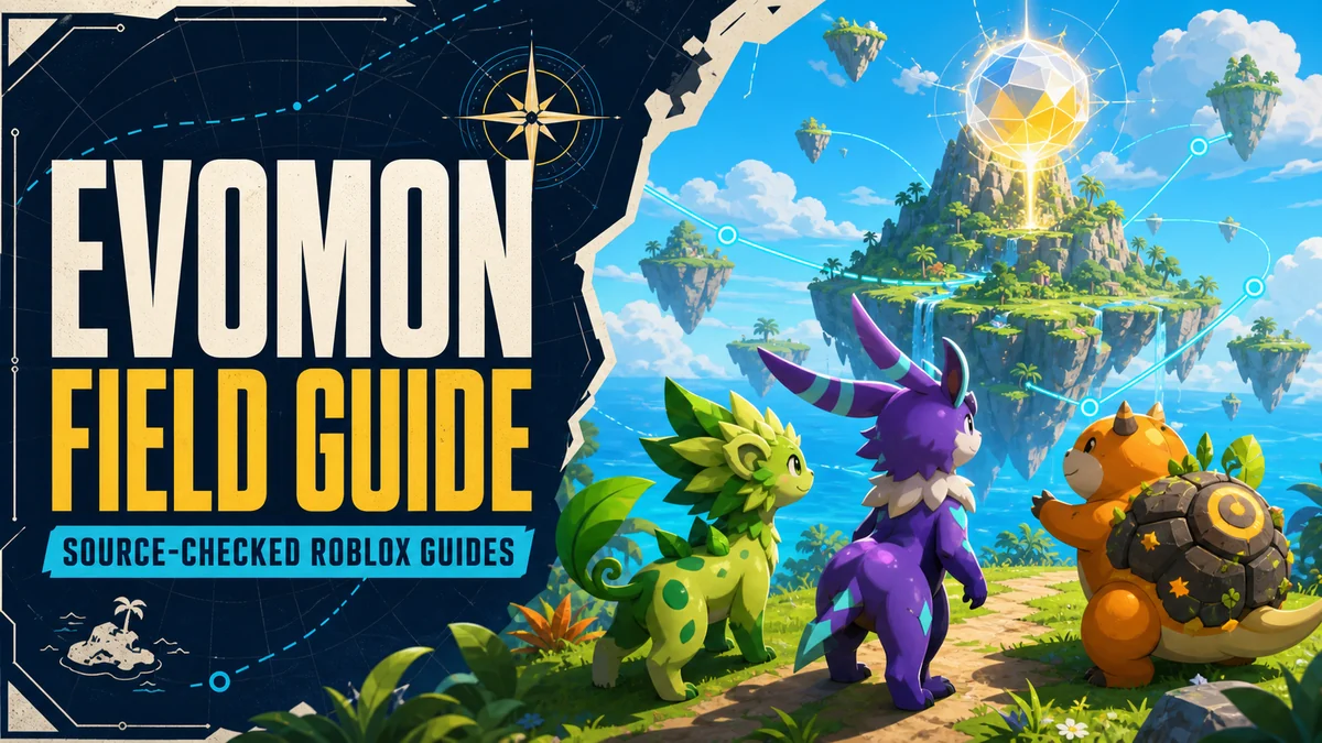 Original field-atlas illustration for the Evomon guide