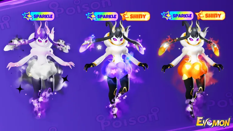 Shiny and Sparkle variants shown in official promotional artwork
